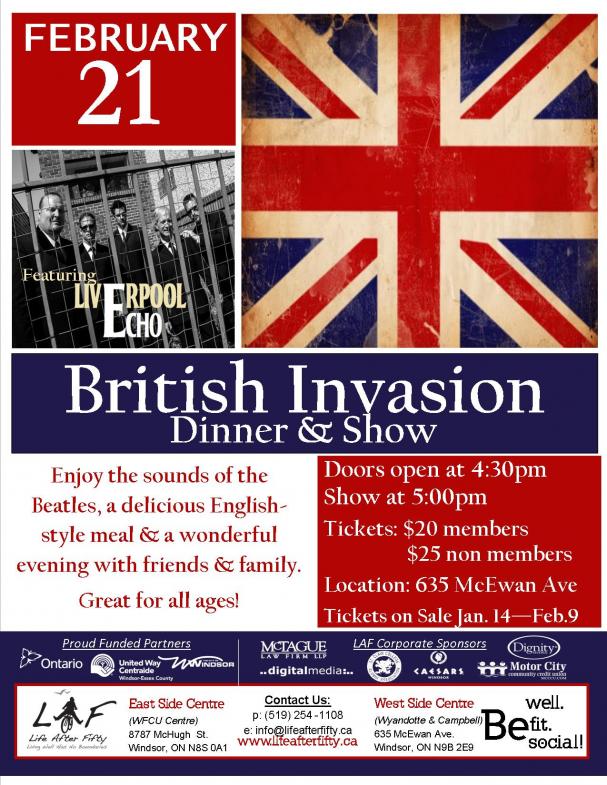 British Invasion-Dinner & Show